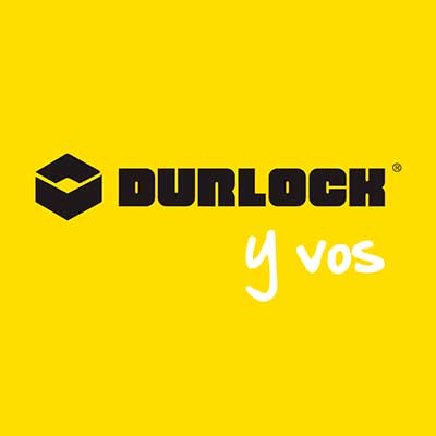 logo de Durlock, empresa dedicada a la comercializació de materiales para la obra en seco.