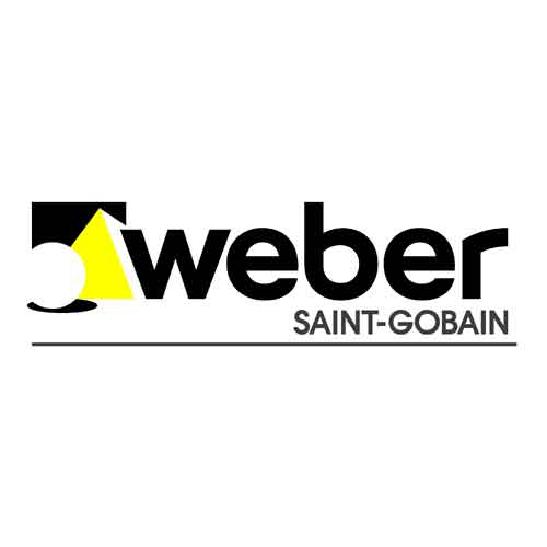 logo de Weber Saint Gobain, empresa dedicada a la producción de morteros industriales para la construcción, sus productos más conocidos son el hidrofugo Ceresita y el pegamento para cerámica Weber.